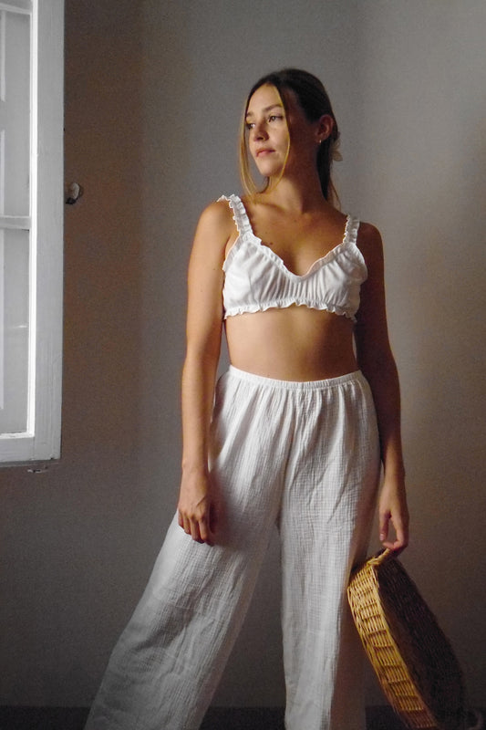 AURORA - Muslin Cotton Flare Pant