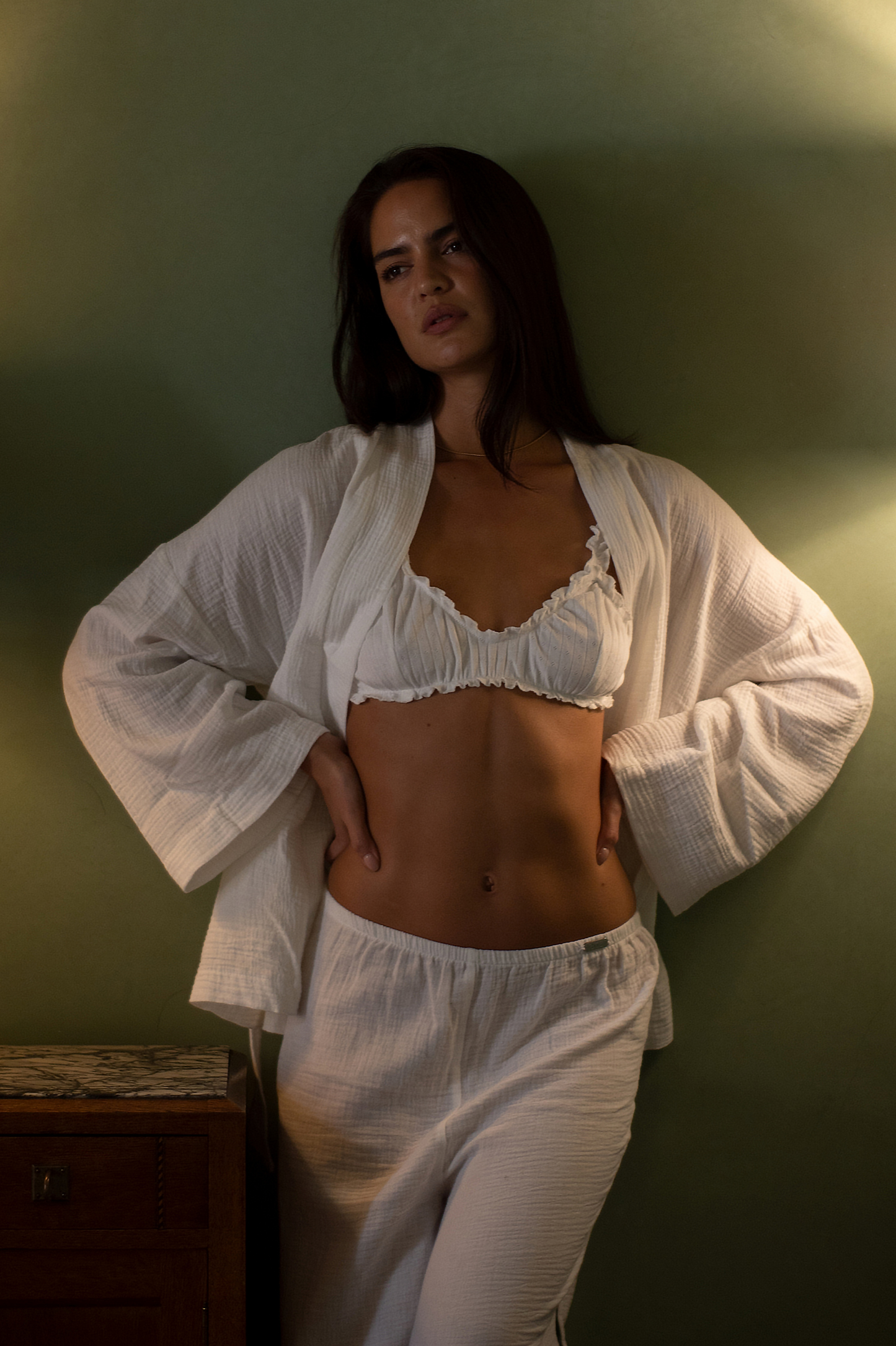 AJA - Ribbed Cotton Pointelle Bralette