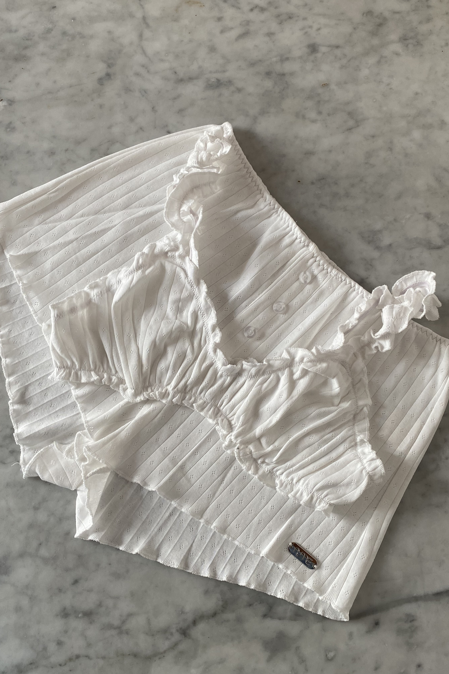 AJA - Ribbed Cotton Pointelle Boxer Short