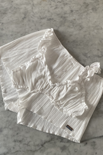 AJA - Ribbed Cotton Pointelle Boxer Short