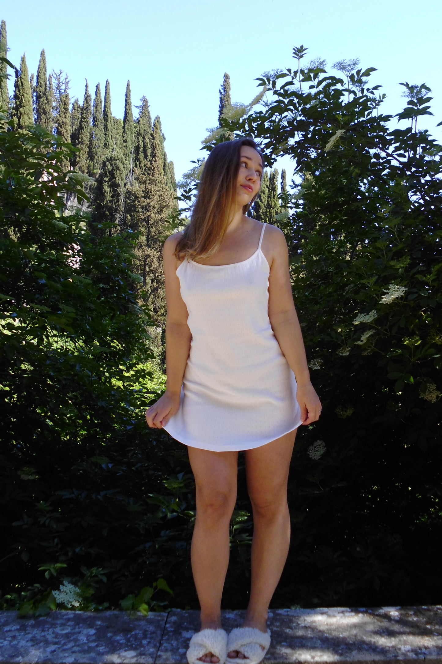 AJA - Ribbed Cotton Pointelle Nightie PRE-ORDER