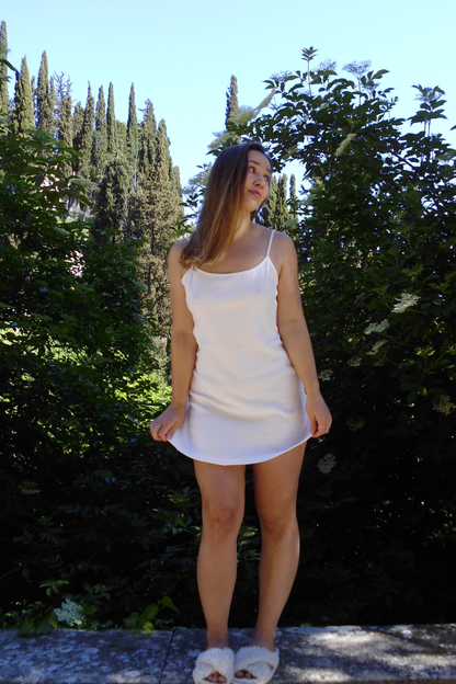 AJA - Ribbed Cotton Pointelle Nightie PRE-ORDER