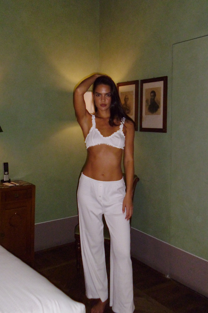 AJA - Ribbed Cotton Pointelle Pant