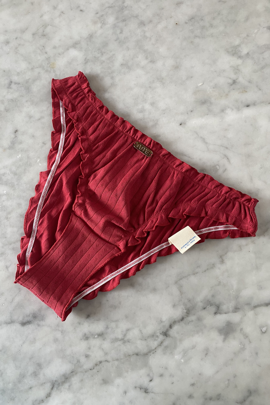 AJA - Ribbed Cotton Pointelle Brief