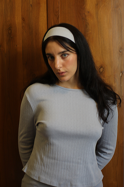 AJA - Ribbed Cotton Pointelle Headband