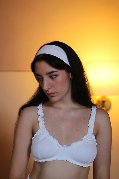 AJA - Ribbed Cotton Pointelle Headband