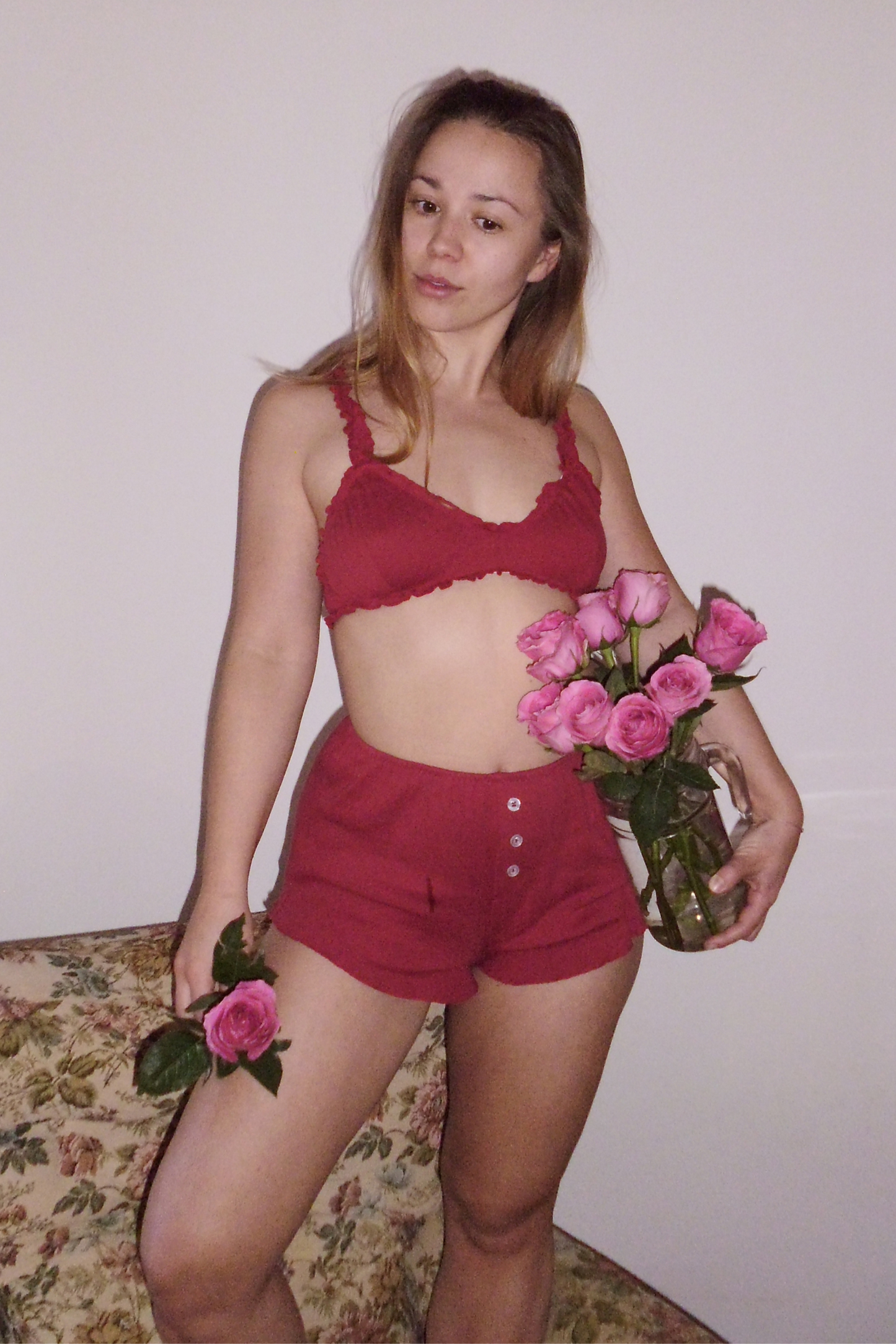 AJA - Ribbed Cotton Pointelle Boxer Short