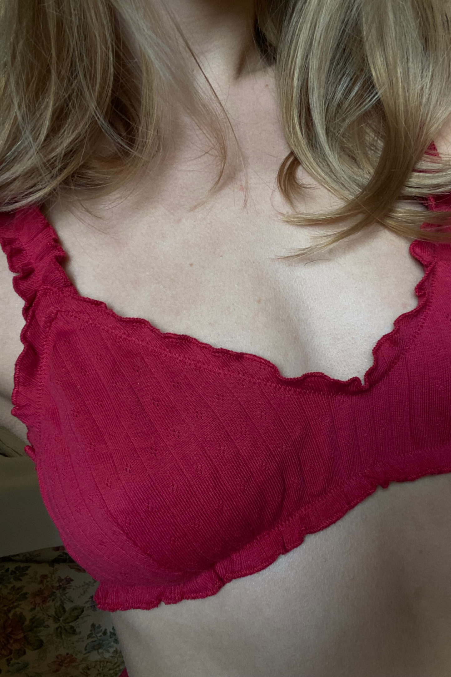 AJA - Ribbed Cotton Pointelle Bralette