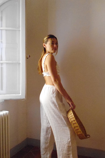 AURORA - Muslin Cotton Flare Pant