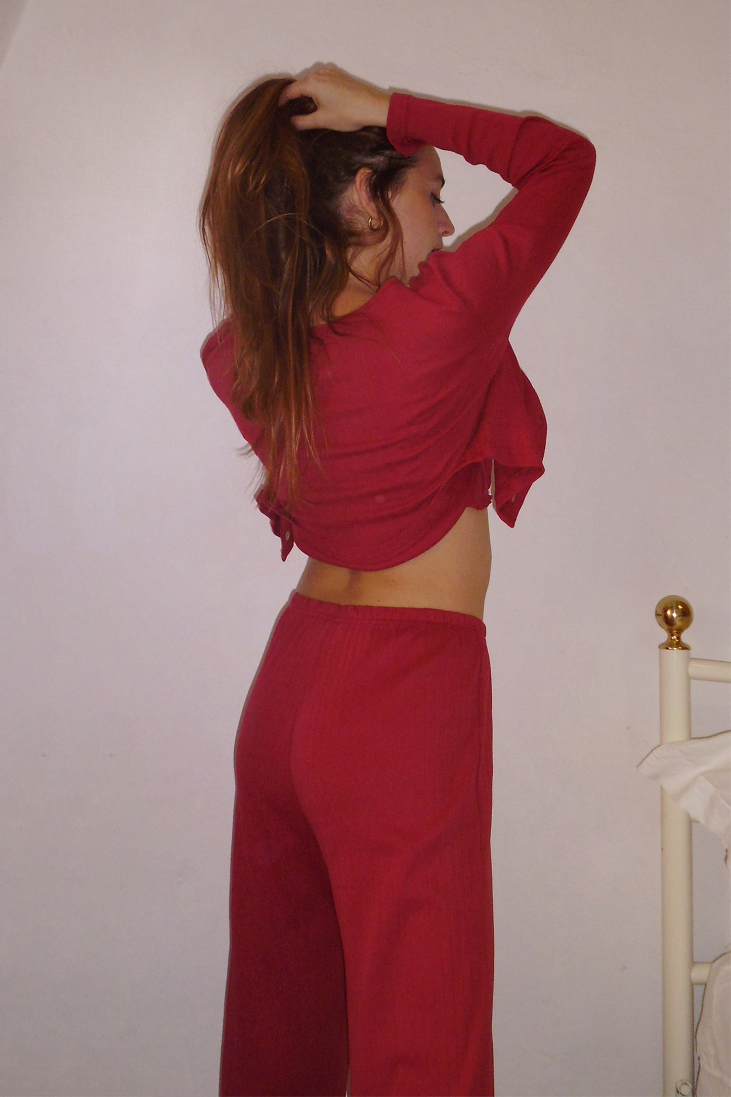 AJA - Ribbed Cotton Pointelle Cropped Cardigan