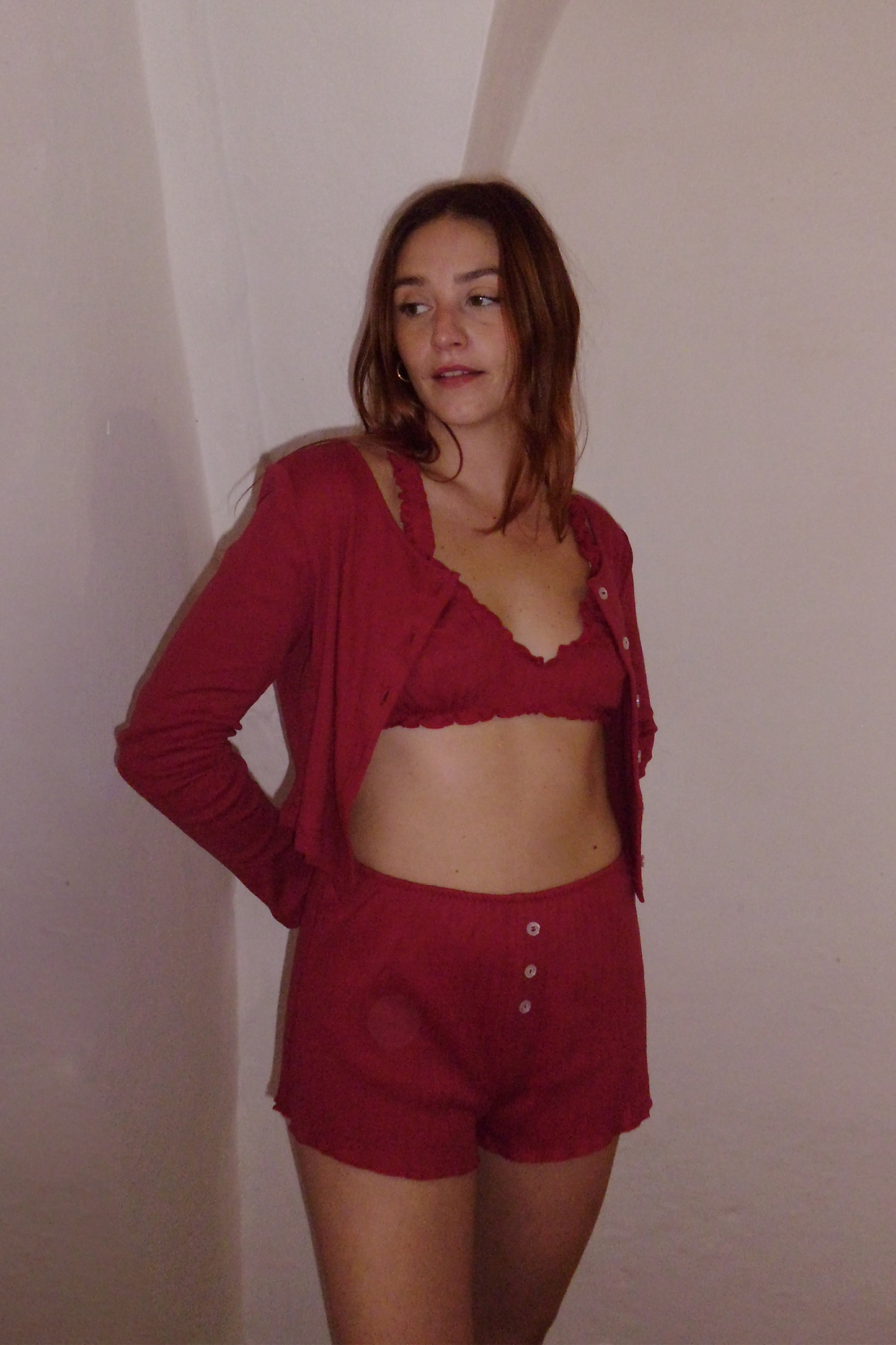 AJA - Ribbed Cotton Pointelle Boxer Short